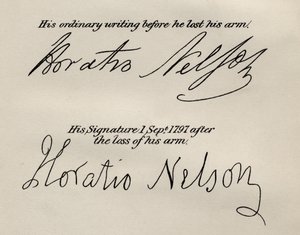 Firmas de Lord Nelson, ilustración de 